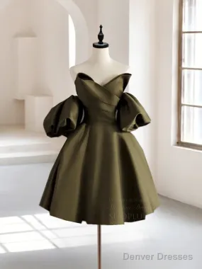 A-Line Puff Sleeves