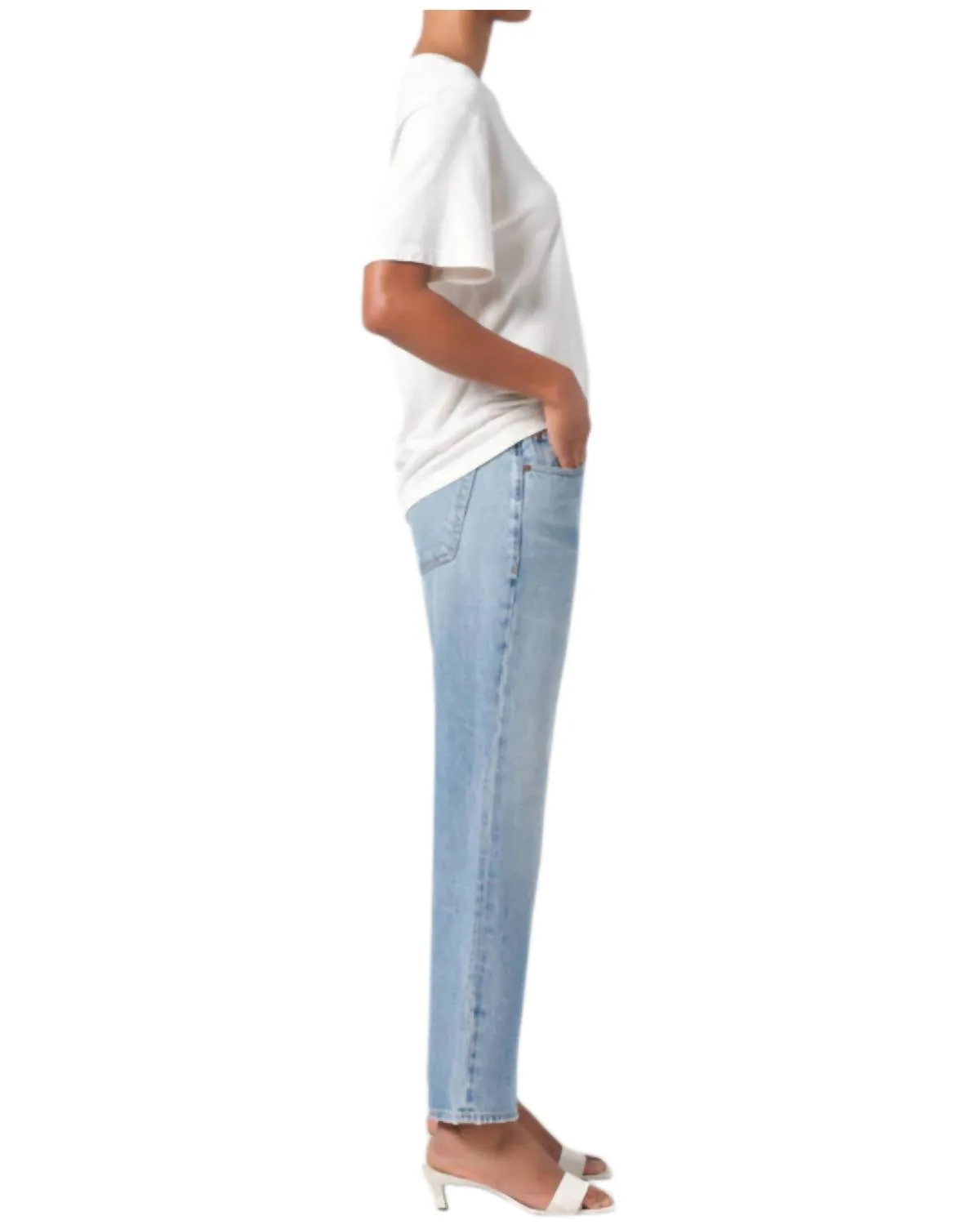 Agolde - Valen Mid Rise Ankle Straight Jeans