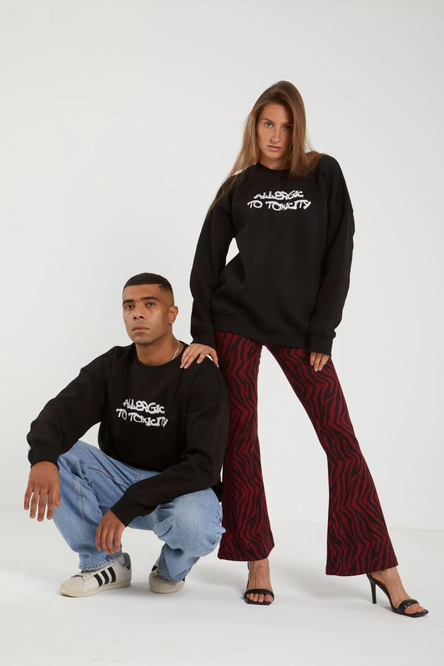ALLERGIC TO TOXICITY CREW NECK SWEATSHIRT FOR HIM