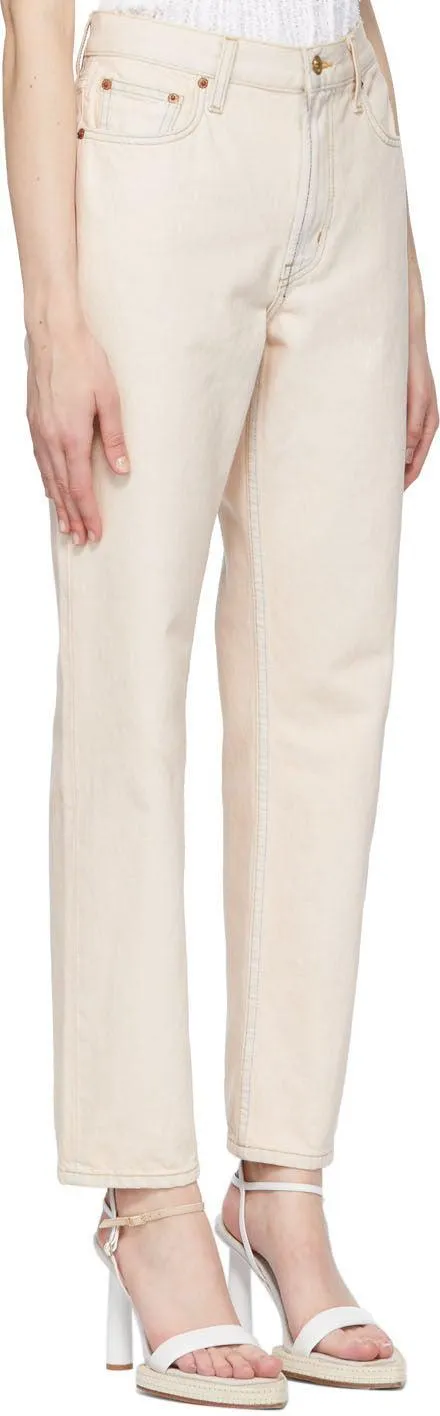 B Sides Pink Arts Straight Jeans