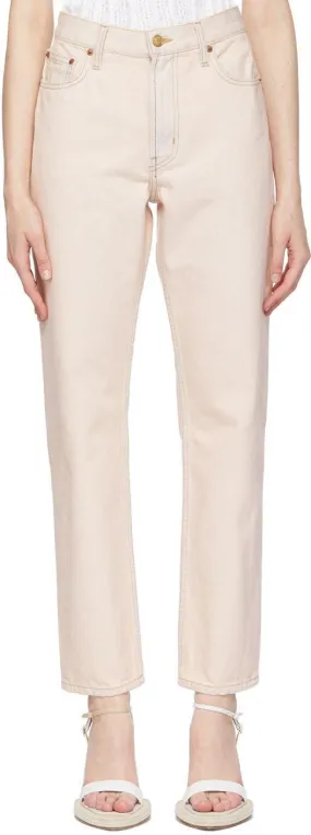 B Sides Pink Arts Straight Jeans