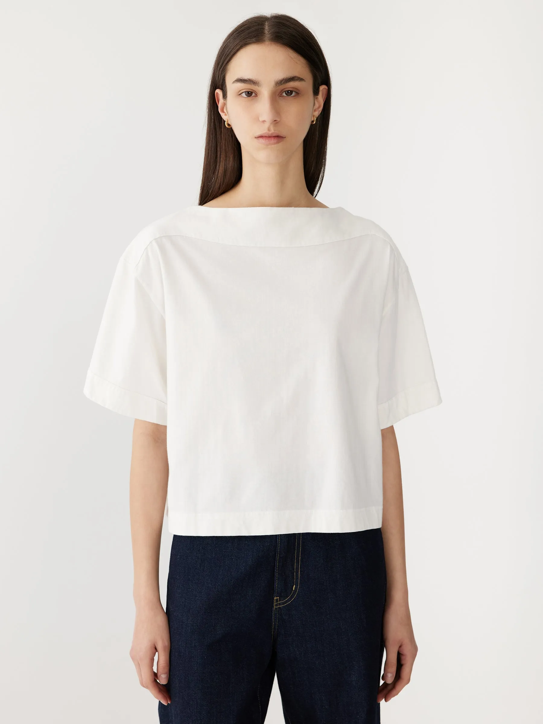 Bassike Midweight Jersey Short Sleeve T-Shirt in White