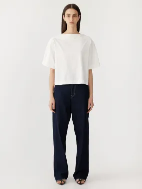 Bassike Midweight Jersey Short Sleeve T-Shirt in White