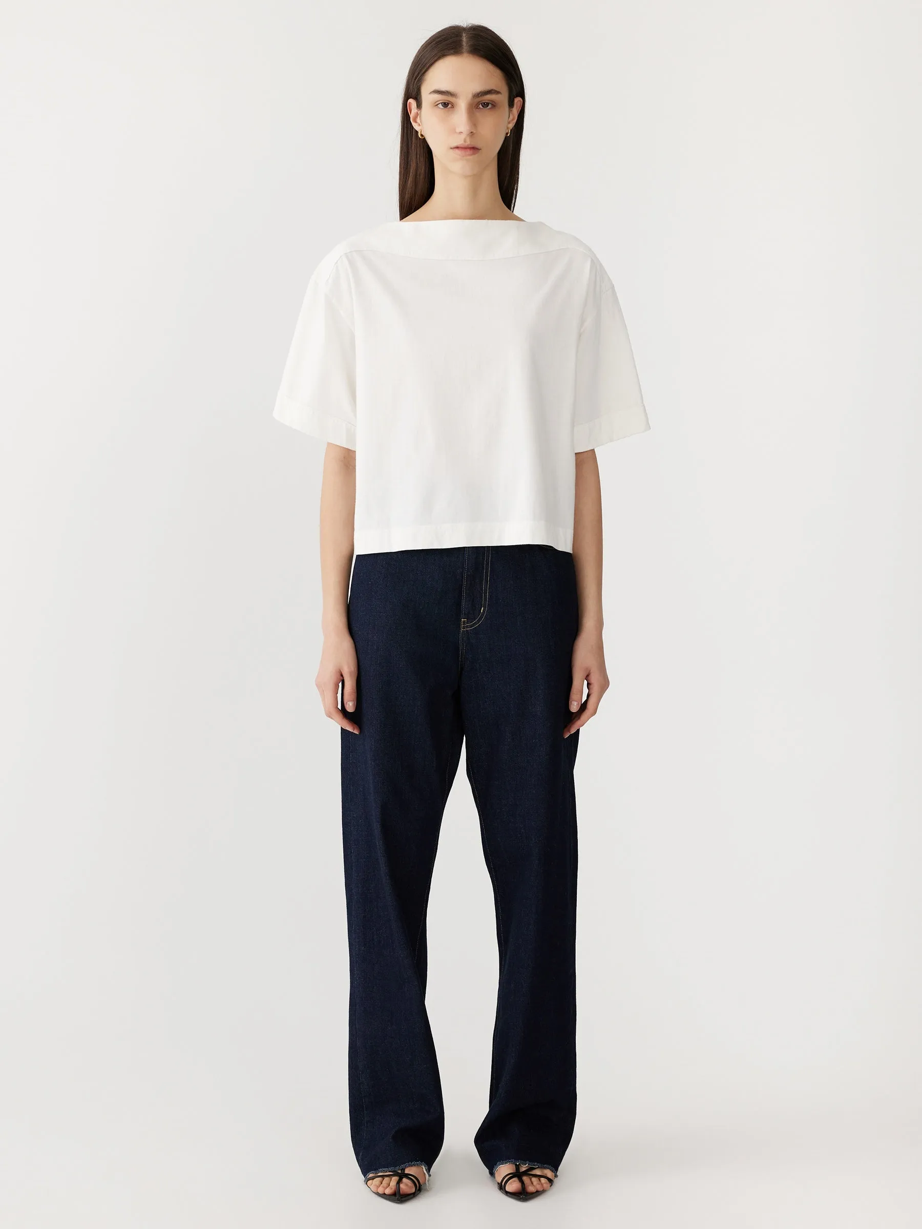 Bassike Midweight Jersey Short Sleeve T-Shirt in White
