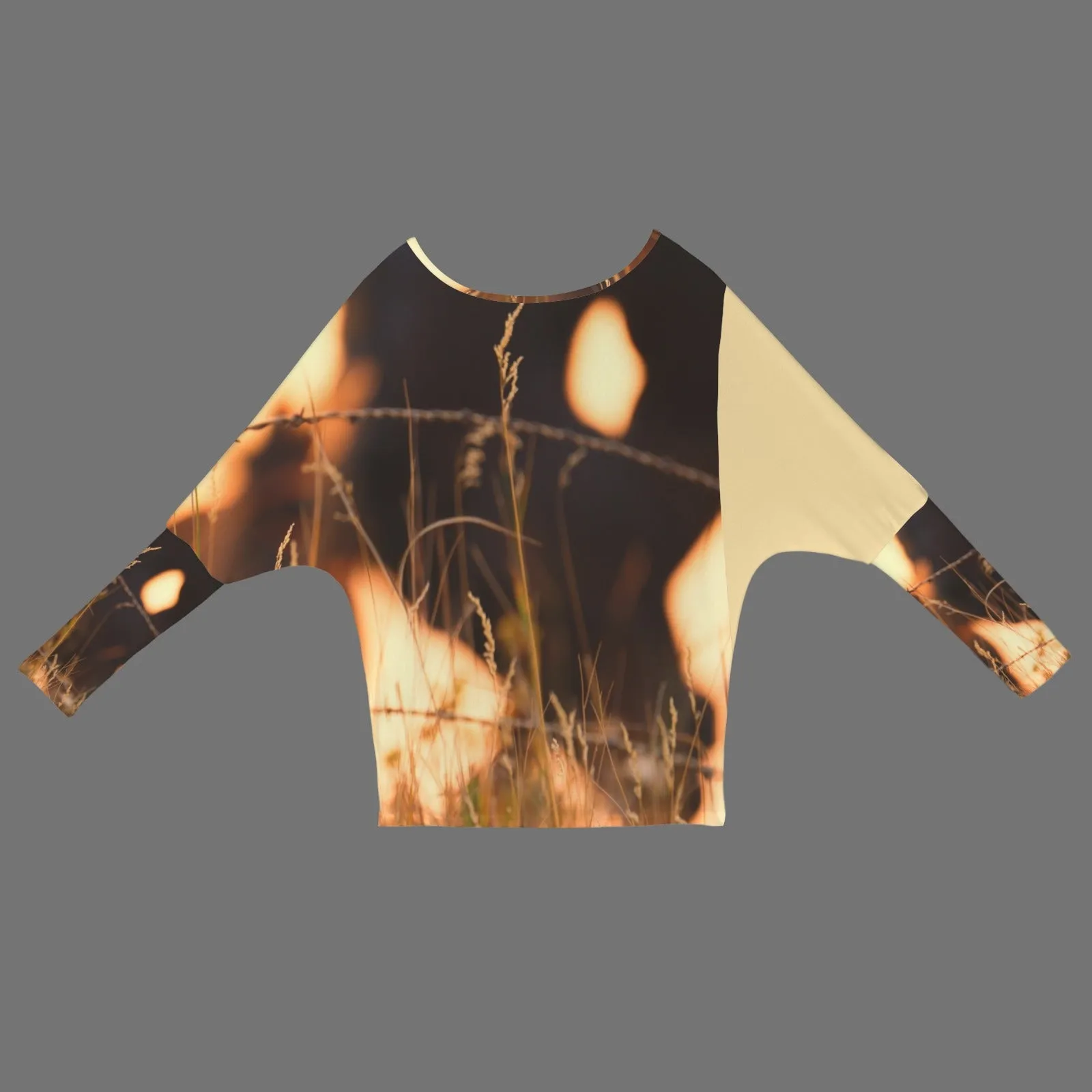 Batwing Long Sleeve Sweater Horses