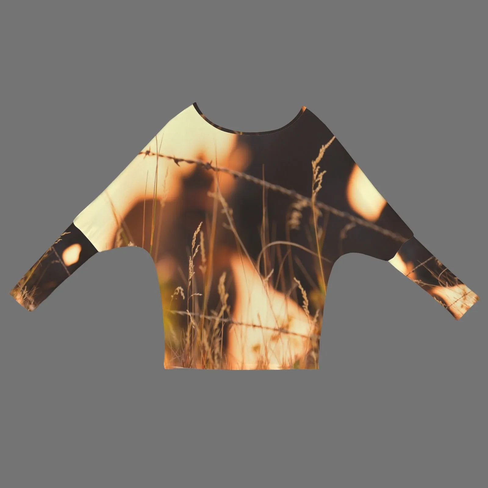 Batwing Long Sleeve Sweater Horses