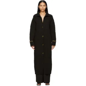 Bottega Veneta Brown Chain Maxi Cardigan