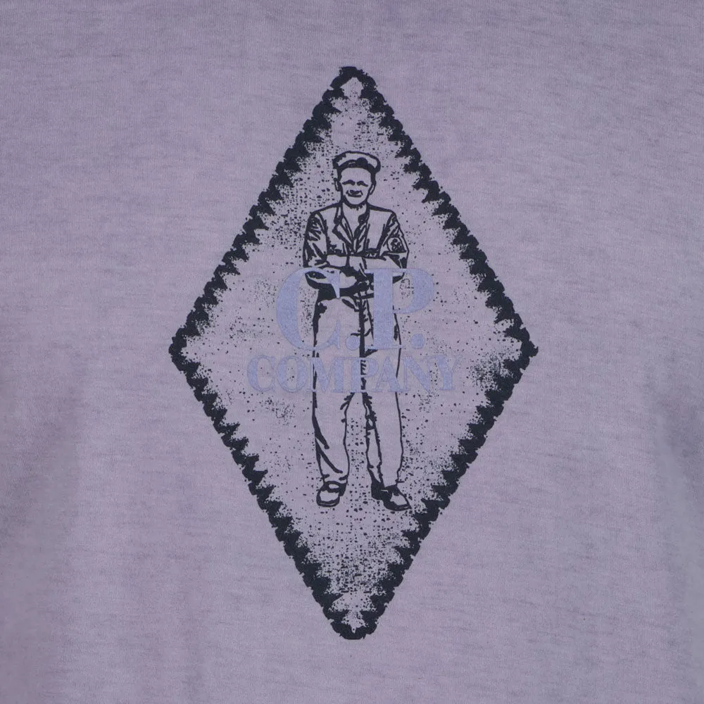 C.P. Company Sailor Logo Print Re-Colour T-Shirt