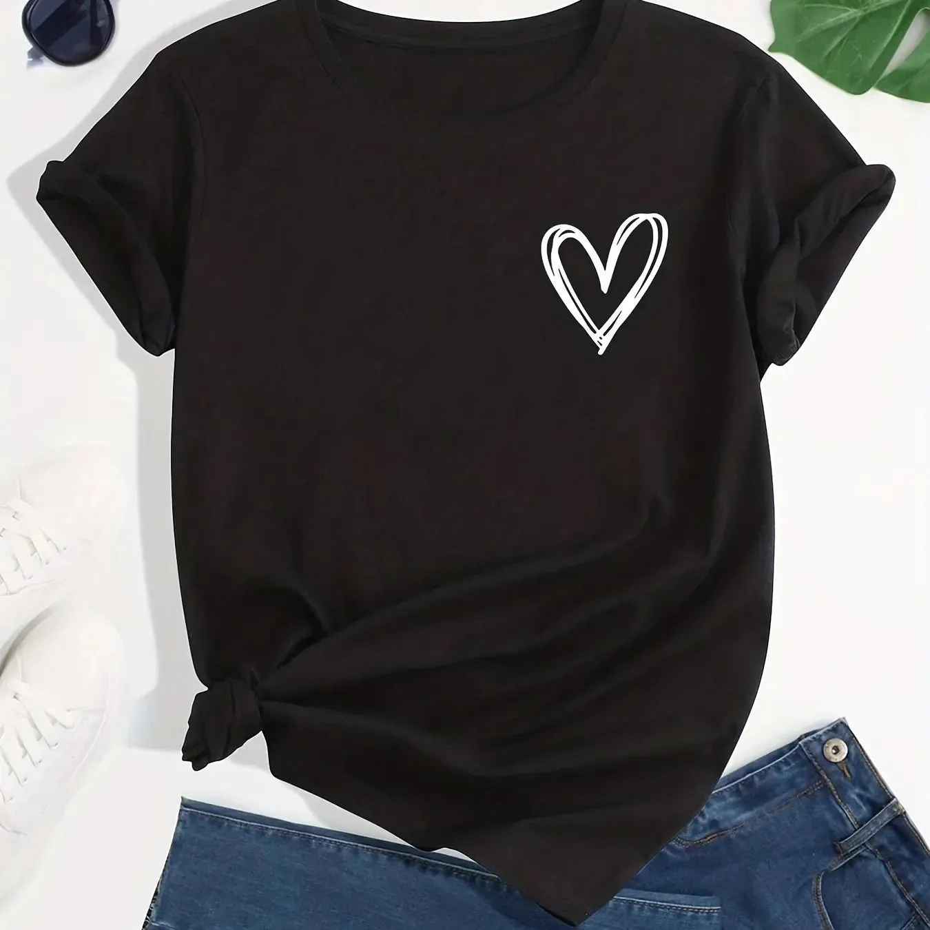 Graphic Heart Graffiti T-Shirts