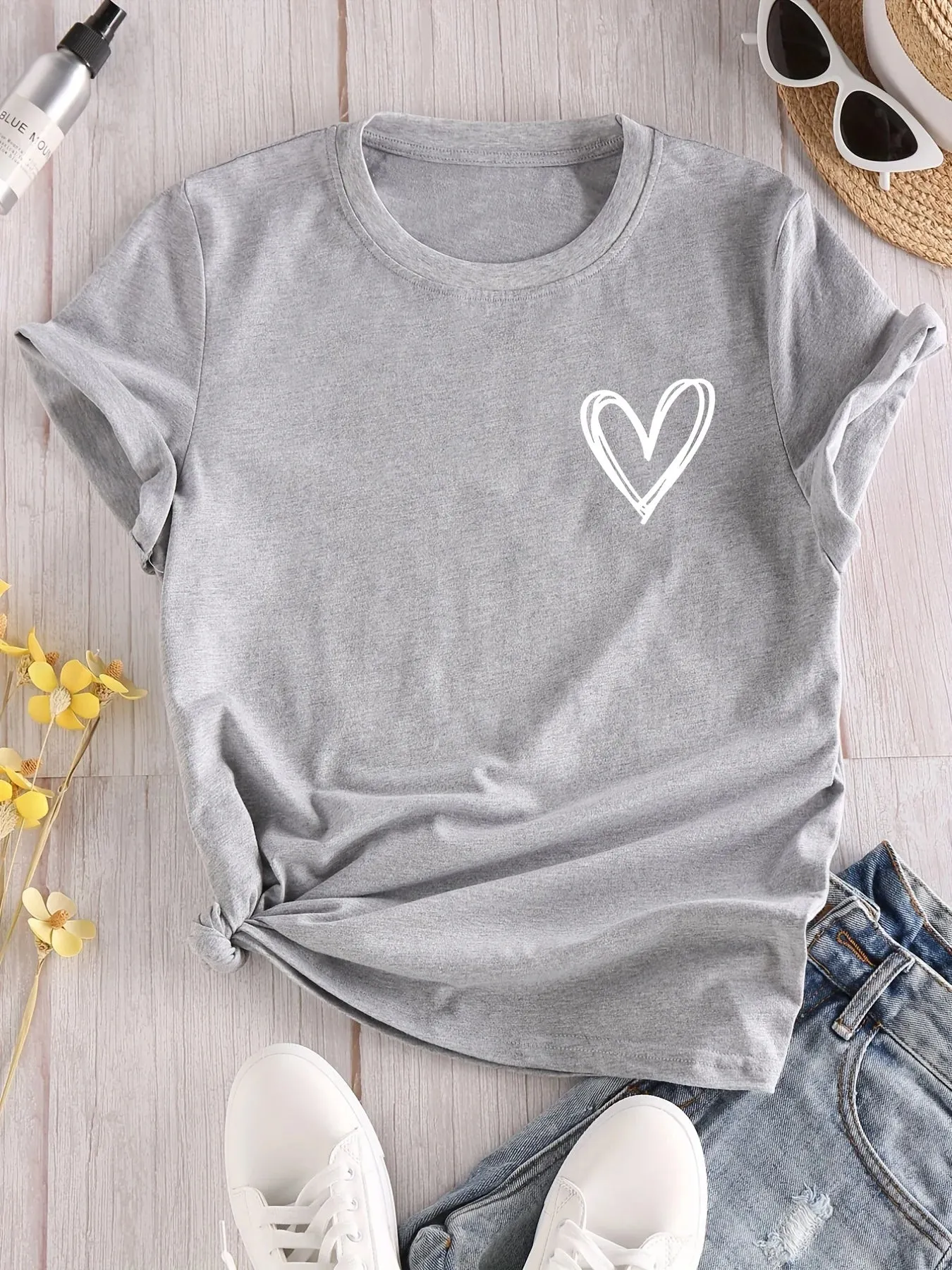 Graphic Heart Graffiti T-Shirts