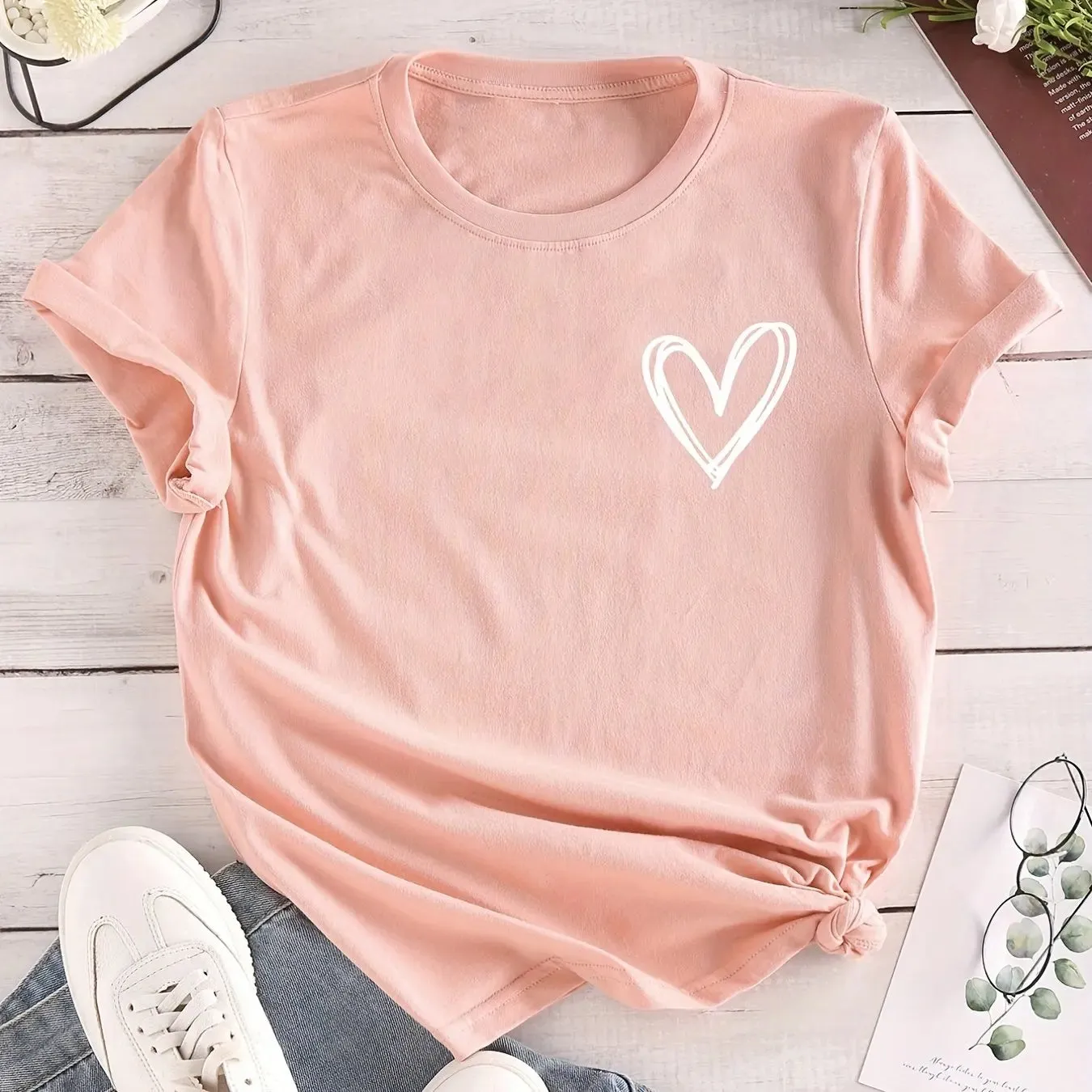 Graphic Heart Graffiti T-Shirts
