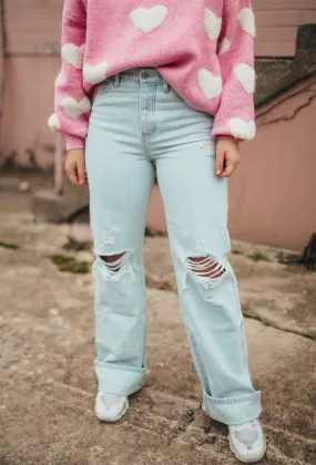 Light Straight Leg Jeans