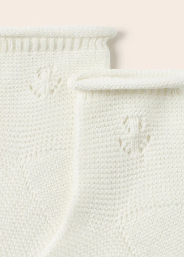 Mayoral Baby Girl Sweater and Sock Set  1359-47  Crudo *