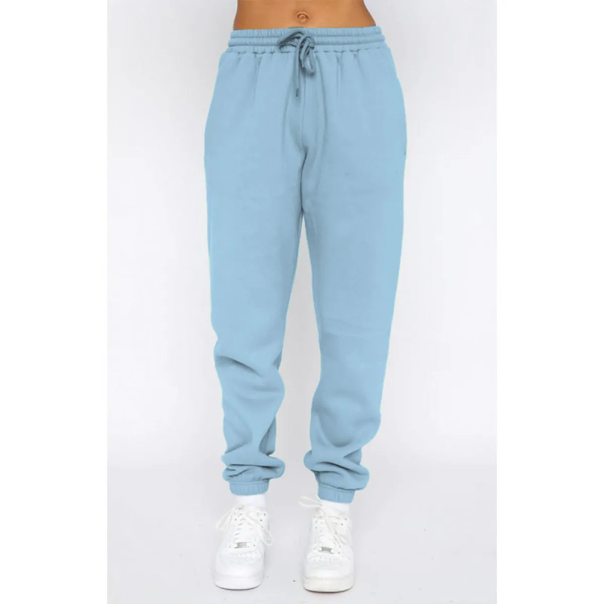 Pullover Long-Sleeved Hoodie & Tie Pocket Pants Sets