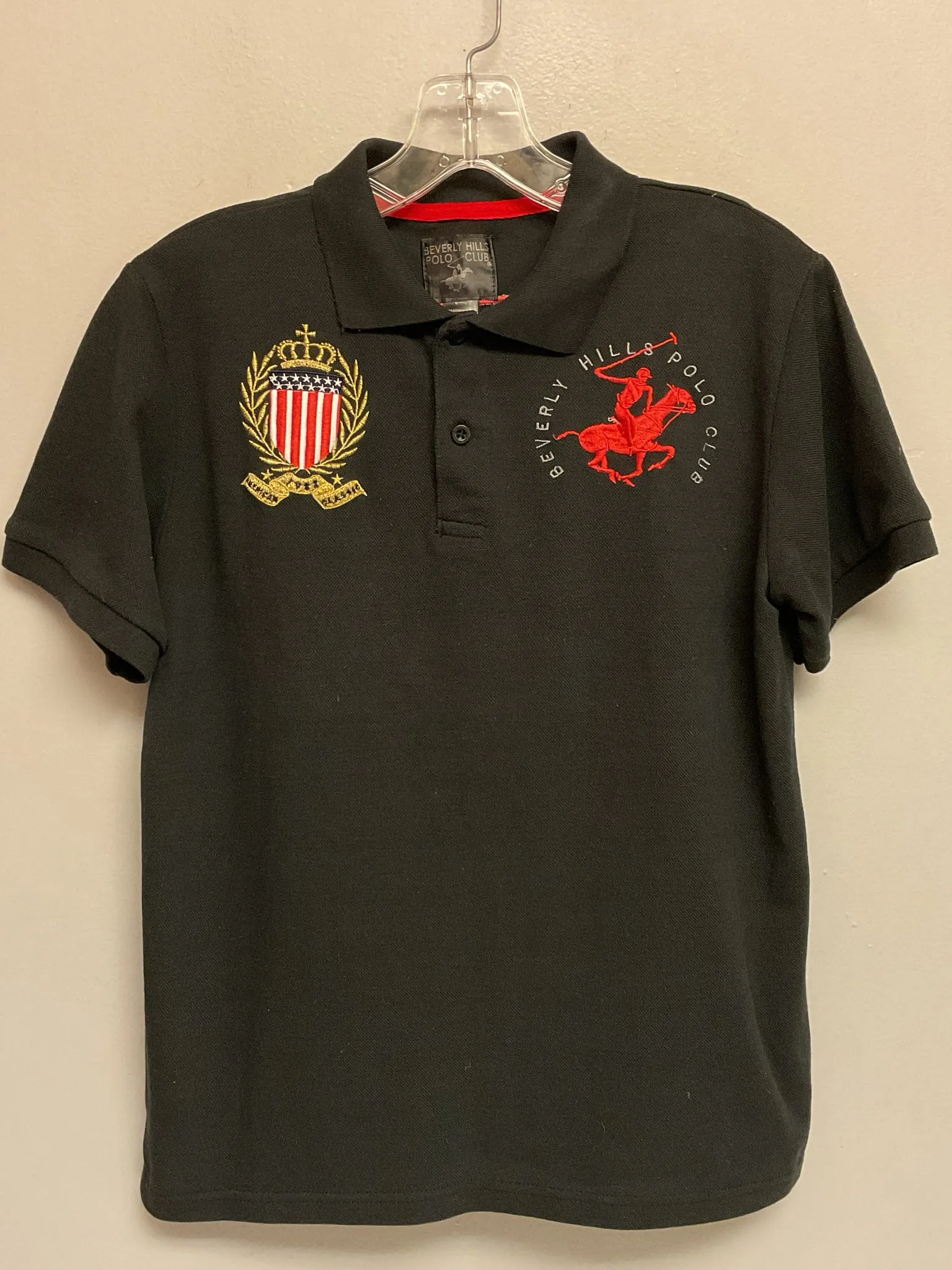 Size 12 Black Cotton Big Boys Shirts & Polos