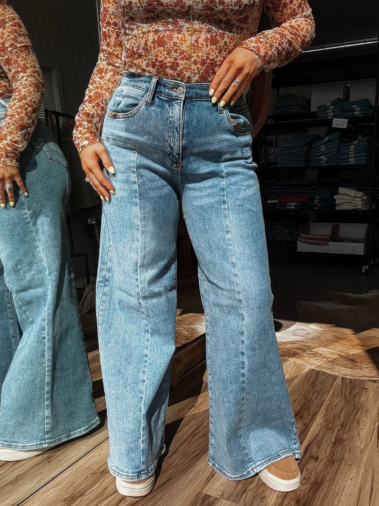 Southern Blend Wide Leg Jeans