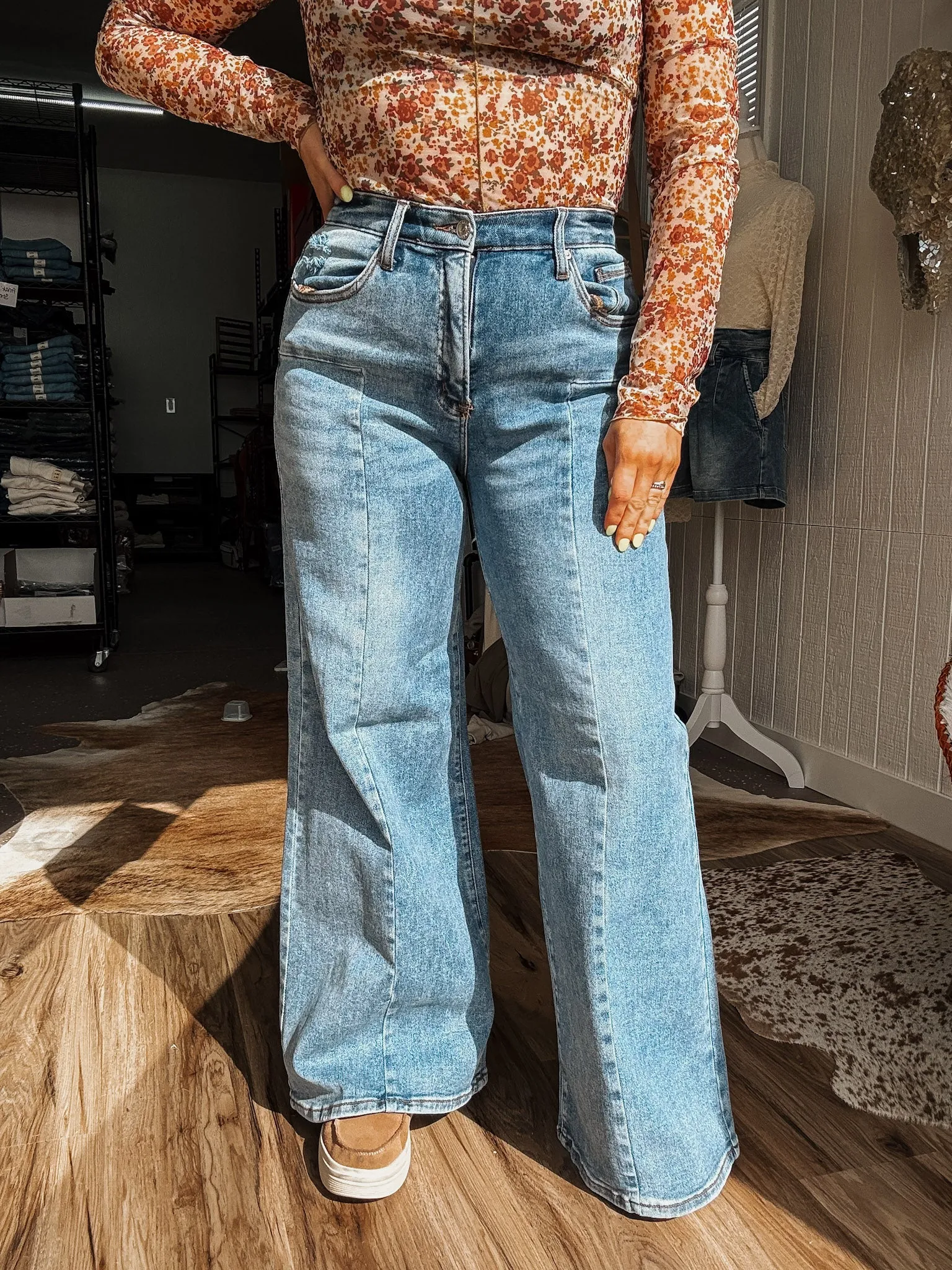 Southern Blend Wide Leg Jeans