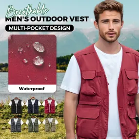 Spring SaleMen's Outdoor Breathable Multi-Pocket Vest