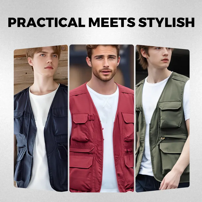 Spring SaleMen's Outdoor Breathable Multi-Pocket Vest