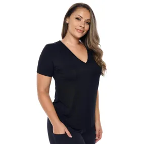 V-Neck T Shirt | Black