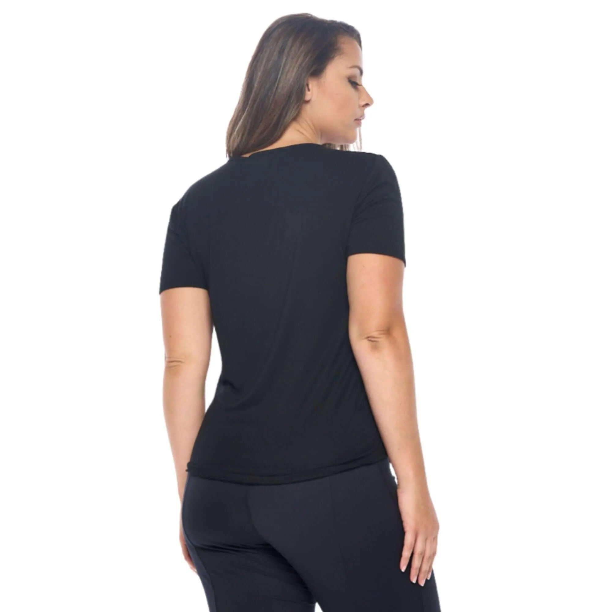 V-Neck T Shirt | Black