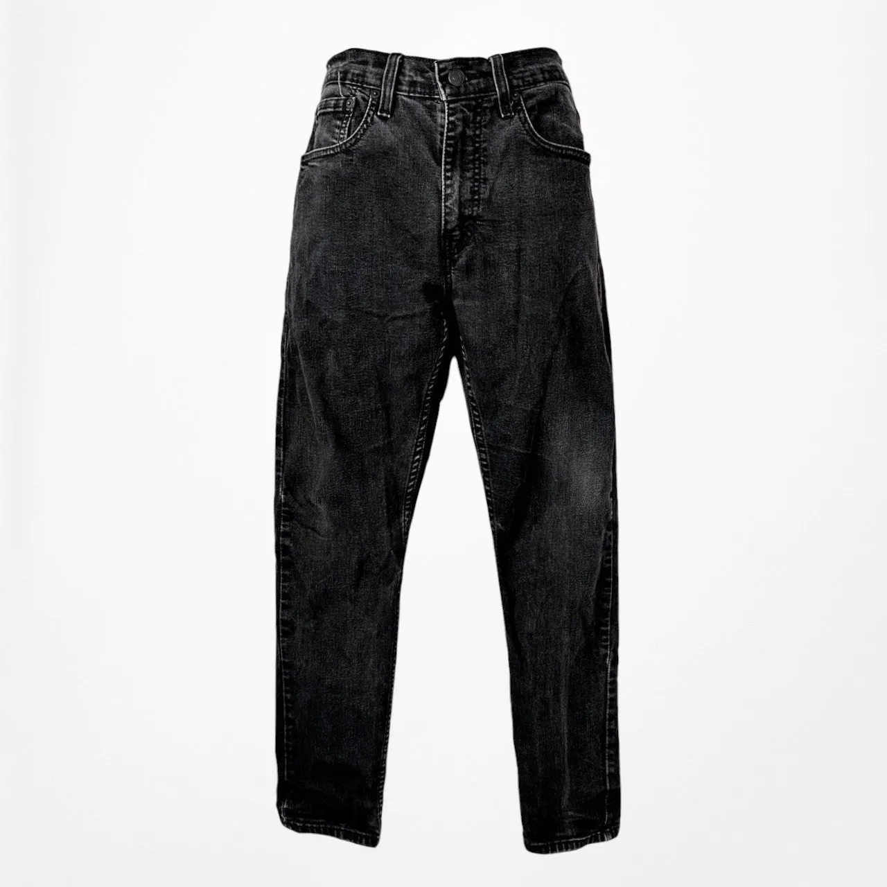 Vintage Levi's Black Gray Skinny Slim Cut Denim Jeans Size W32 L30