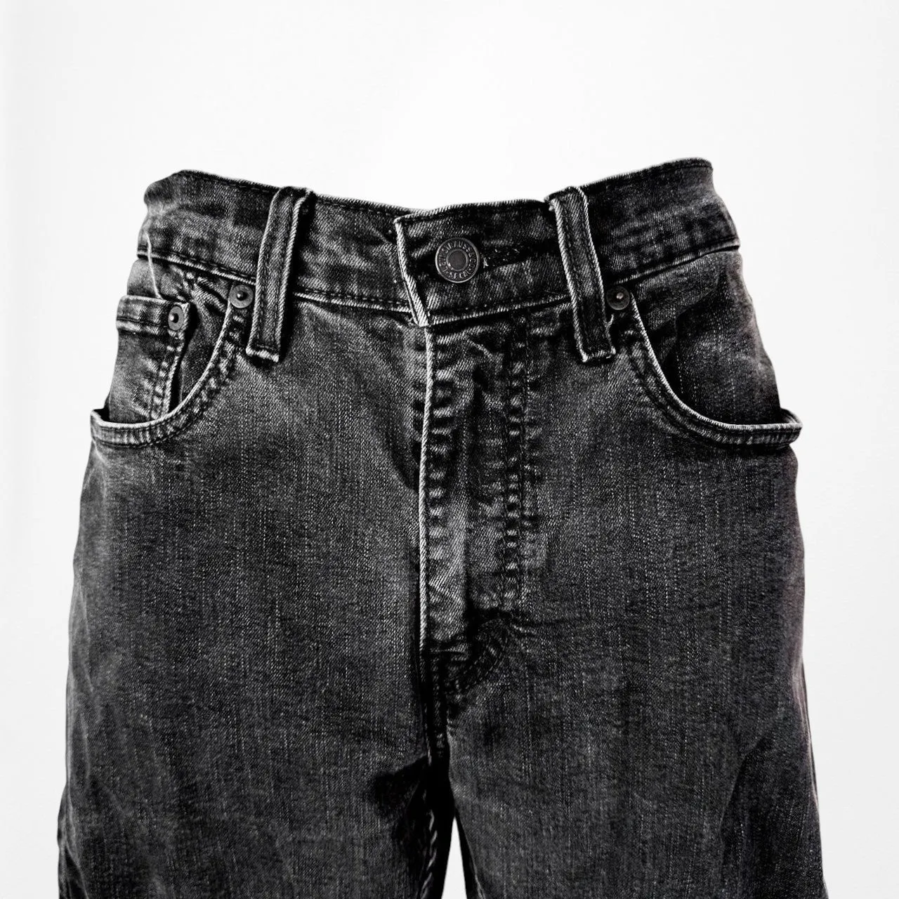 Vintage Levi's Black Gray Skinny Slim Cut Denim Jeans Size W32 L30