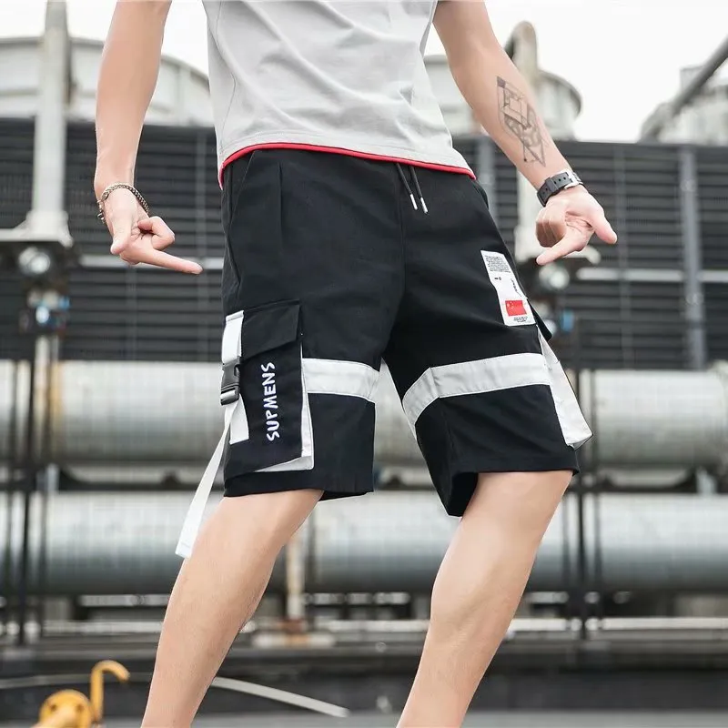 WLS Branded Stitching Classic Casual Shorts