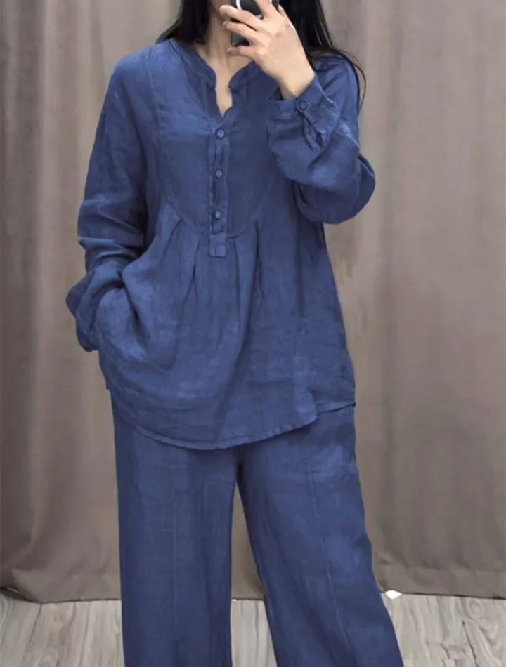 Women 2 Piece Fashion Long Sleeve Casual Sets     592554